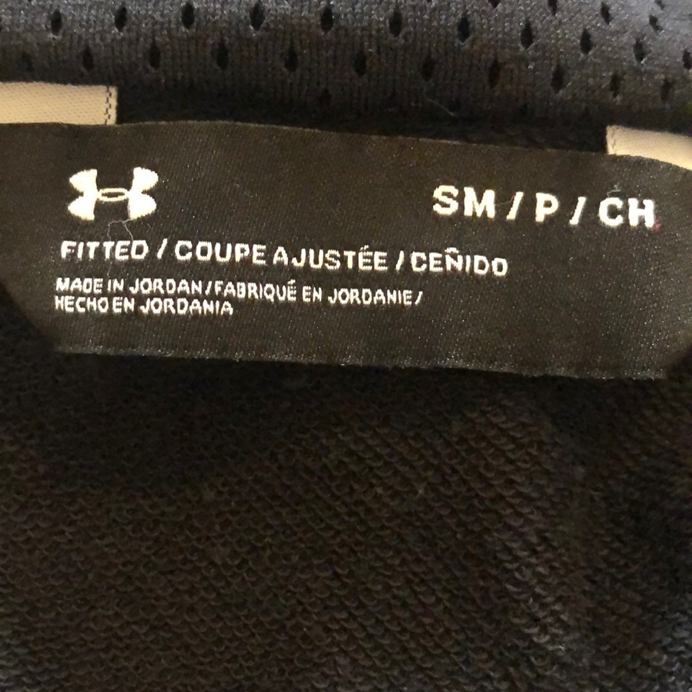 Under Armor Fitted Black Pullover Jacket Size Sma… - image 6